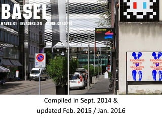 Compiled in Sept. 2014 &
updated Feb. 2015 / Jan. 2016
 