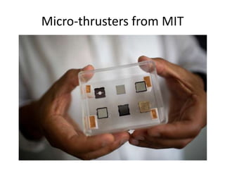 Micro-thrusters from MIT
 