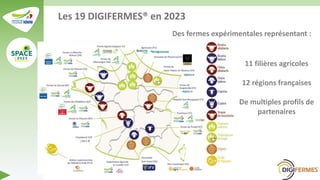Des fermes expérimentales représentant :
Les 19 DIGIFERMES® en 2023
11 filières agricoles
12 régions françaises
De multipl...