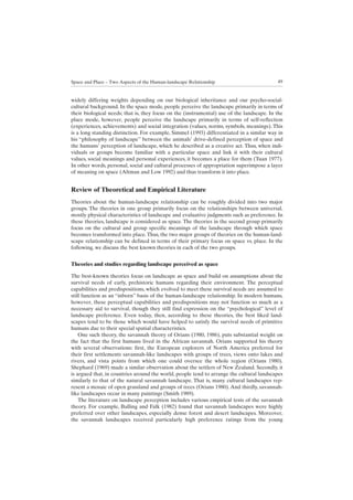 Space and place – two aspects of the human landscape relationship-2007 ...
