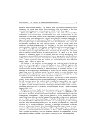 Space and place – two aspects of the human landscape relationship-2007 ...