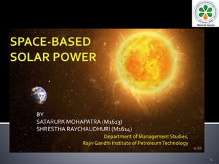 Space based solar power | PPTX