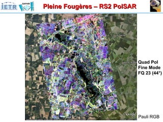 Pleine Fougères – RS2 PolSAR Quad Pol Fine Mode FQ 23 (44°) Pauli RGB 
