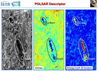 Entropy Entropy  Coeff. Of Variation Sougeal Le Mesnil Sougeal Sougeal Le Mesnil Le Mesnil POLSAR Descriptor 