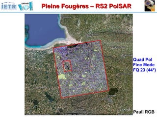 Pleine Fougères – RS2 PolSAR Quad Pol Fine Mode FQ 23 (44°) Pauli RGB 