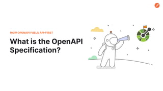 What is the OpenAPI
Specification?
HOW OPENAPI FUELS API-FIRST
 