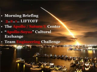 Check-In at Kennedy Space Center Visitor Complex , Welcome and Introduction Activity 