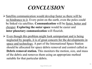 Space desbris removal using gps | PPTX