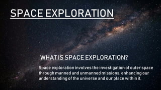 PRESENTATION ON SPACE EXPLORATION FOR SCHOOL | PDF