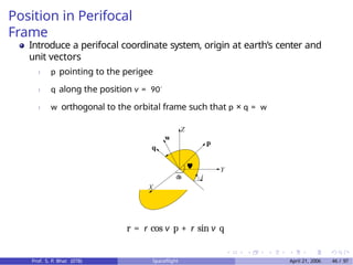 Perifocal Frame Rotation Space flight mechanics aerospace engg.pptx