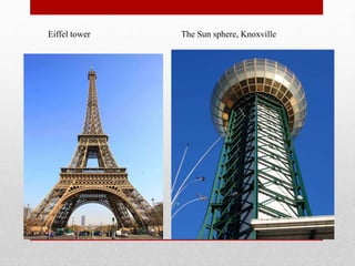 Eiffel tower The Sun sphere, Knoxville
 