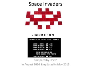 Space Invaders
Compiled by Hervé in August 2014
& updated in Aug.-Nov. 2015, May 2017
 