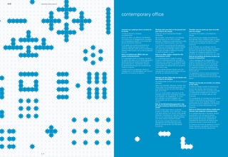 Lavorare con i piedi per terra e la testa tra 
le nuvole. 
Il modo di lavorare è cambiato 
completamente. 
Siamo più veloci, più efficienti, più flessibili. 
Conviviamo con un atteggiamento nomadico, 
privi di aspettative rispetto a una routine che 
diventa sempre più fluttuante. 
È inevitabile che cambino quindi anche le 
richieste rispetto agli spazi di lavoro, che 
diventano flessibili, ibridi, pronti a cambiare e a 
adattarsi nelle funzioni, nel numero di persone, 
nei ruoli. 
Hub è un sistema per ufficio nato per 
questa contemporaneità. 
È un paesaggio pronto a cambiare, semplice 
da capire e da usare, di cui è facile appropriarsi 
perché pensato per essere personalizzato 
giorno dopo giorno, rispettando il bisogno 
di caratterizzare gli spazi che occupiamo per 
molte ore al giorno. 
I confini fra lavoro progettuale e lavoro di 
management si sono assotigliati, così come le 
gerarchie e le funzioni di ciascuno. 
Working with your feet on the ground and 
your head in the clouds. 
Today our way of working has changed 
completely. 
We are faster, more efficient, more flexible. 
We have learnt to live with a nomadic 
approach, shedding our expectations of a daily 
routine that is becoming ever more fluid. 
It is therefore no surprise that the demands 
regarding our working spaces should change 
too, becoming more flexible, hybrid, ready 
to change and adapt to different functions, 
numbers of people, or roles. 
Hub is an office system created for this 
contemporary world. 
It is a landscape that is ready to change, 
simple to understand and use, and easy to 
make your own, because it is designed to be 
customized day by day, recognizing our need 
to personalize the spaces that we occupy for 
many hours a day. 
The boundaries between design work and 
management work are growing ever slimmer, 
as are all our hierarchies and roles. 
Arbeiten mit den Füßen fest am Boden und 
dem Kopf in den Wolken. 
Die Arbeitsweise im Büro hat sich grundlegend 
verändert. 
Alles muss schneller, effizienter, flexibler sein. 
Unser Leben ist nomadenhaft geworden, auf 
eine Routine können wir nicht mehr bauen, 
alles ist im Fluss. 
So ist es unvermeidlich, dass sich auch die 
Anforderungen an den Arbeitsplatz verändern: 
er ist flexibler und undefinierter, er muss 
sich verändern und den Aufgaben, der 
Personenzahl und den Funktionen anpassen 
können. 
Hub ist ein Büroeinrichtungssystem, das 
für diese modernen Bedürfnisse entwickelt 
wurde. 
Eine für Änderungen offene Landschaft, 
einfach zu verstehen und zu benutzen, mit der 
man leicht vertraut wird, da sie immer wieder 
persönlich modulierbar ist, aber dem Raum, in 
dem wir uns viele Stunden täglich aufhalten, 
auch einen starken Charakter verleiht. 
Die Grenzen zwischen Teamarbeit und 
Management sind flüchtiger geworden, 
ebenso wie Hierarchien und individuelle 
Funktionen. 
Travailler avec les pieds par terre et la tête 
dans les nuages. 
La manière de travailler a complètement 
changé. 
Nous sommes plus rapides, plus efficaces, 
plus flexibles. Nous cohabitons dans un esprit 
nomade, sans attentes particulières à l’égard 
d’une routine qui devient de plus en plus 
fluctuante. 
Il est inévitable, par conséquent, de voir 
évoluer aussi les demandes liées aux espaces 
de travail, qui deviennent flexibles, hybrides, 
changeant et s’adaptant rapidement aux 
fonctions, au nombre de personnes, aux rôles. 
Hub est un système de bureau né pour ces 
besoins d’aujourd’hui. 
C’est un paysage prêt au changement, 
simple à comprendre et à utiliser, dont il est 
facile de s’approprier parce qu’il est pensé 
pour être personnalisé un jour après l’autre, 
en respectant le besoin de caractériser les 
espaces que nous occupons de nombreuses 
heures par jour. 
Les séparations entre le travail conceptuel et 
le travail de management sont plus floues, 
tout comme les hiérarchies et les fonctions de 
chacun. 
Trabajar con los pies en el suelo y la cabeza 
en las nubes. 
El modo de trabajar cambió completamente. 
Somos más rápidos, más eficientes, más 
flexibles. Convivimos con una actitud nómade, 
sin expectativas dictadas por la rutina que 
se convierte en un tiempo cada vez más 
fluctuante. 
Por consiguiente, es inevitable que evolucione 
también la demanda de los espacios de 
trabajo, que se hacen flexibles, híbridos, listos 
para transformarse y adaptarse a las distintas 
funciones, al número de personas y a las 
jerarquías. 
Hub es un sistema para oficina creado para 
afrontar esta exigencia contemporánea. 
Es un paisaje dispuesto a renovarse, sencillo 
de entender y usar, del que se adueña 
fácilmente porque fue concebido para ser 
personalizado día tras día, respetando la 
necesidad de caracterizar los espacios que 
ocupamos durante muchas horas del día. 
Se redujeron las líneas de separación entre el 
trabajo operativo y de gestión, así como los 
rangos y las funciones de cada persona. 
contemporary office 
HUB operative office system 
p | 4 
 
