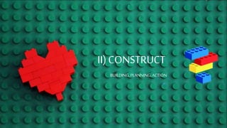 II)CONSTRUCT
BUILDING,PLANNING,ACTION
 