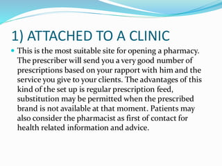 SPACE LAYOUT AND DESIGN: community pharmacy notes | PDF