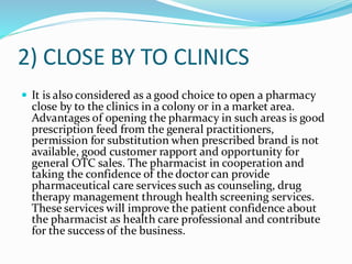 SPACE LAYOUT AND DESIGN: community pharmacy notes | PDF