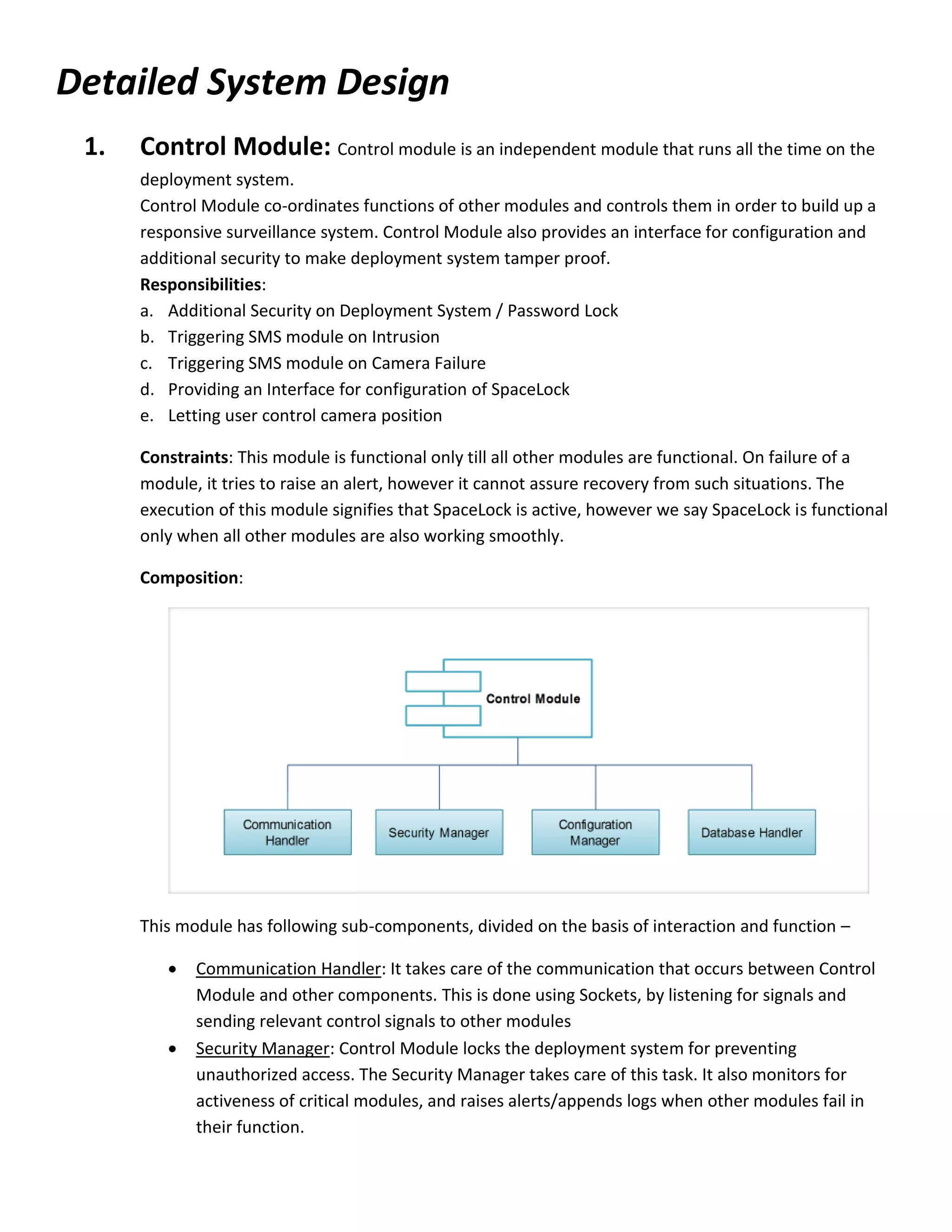 Project SpaceLock - Architecture & Design
