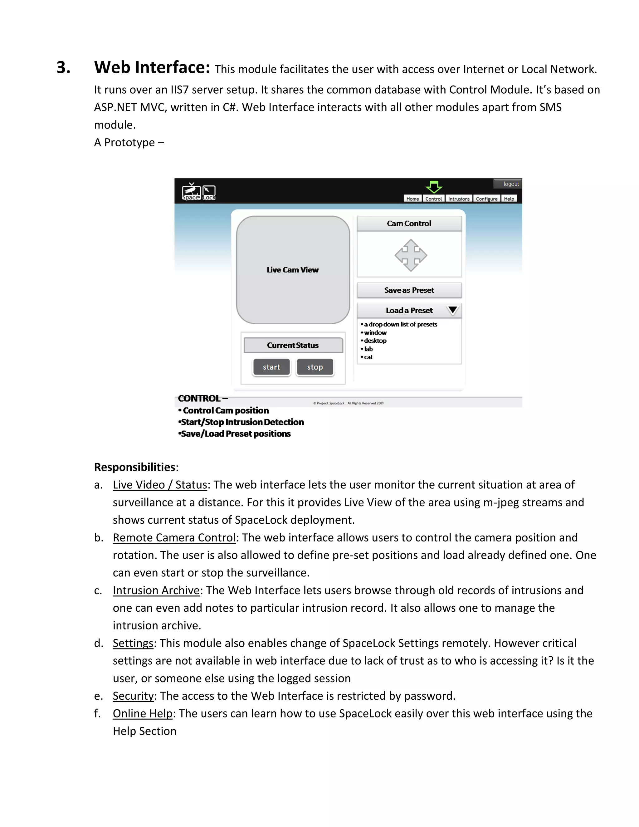 Project SpaceLock - Architecture & Design