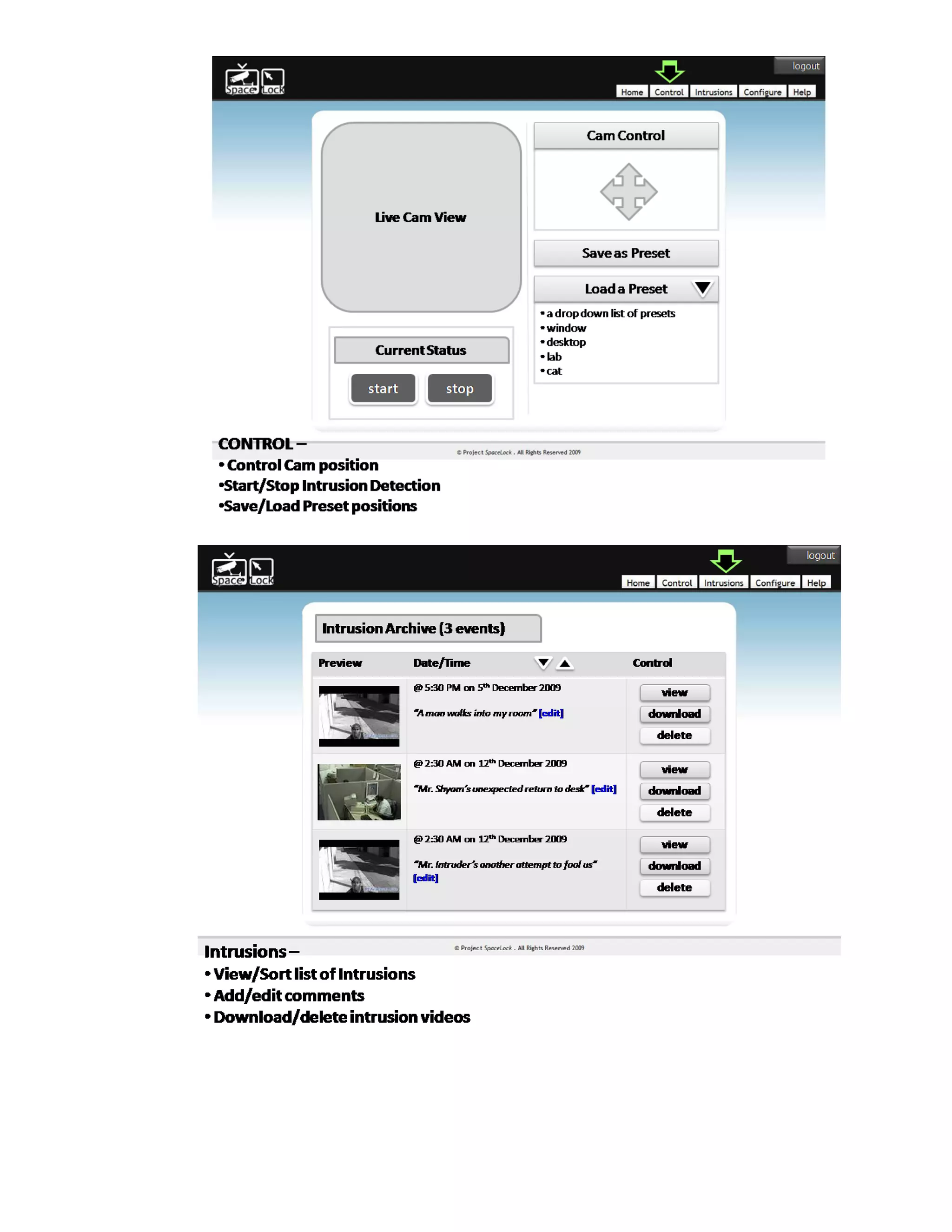 Project SpaceLock - Architecture & Design