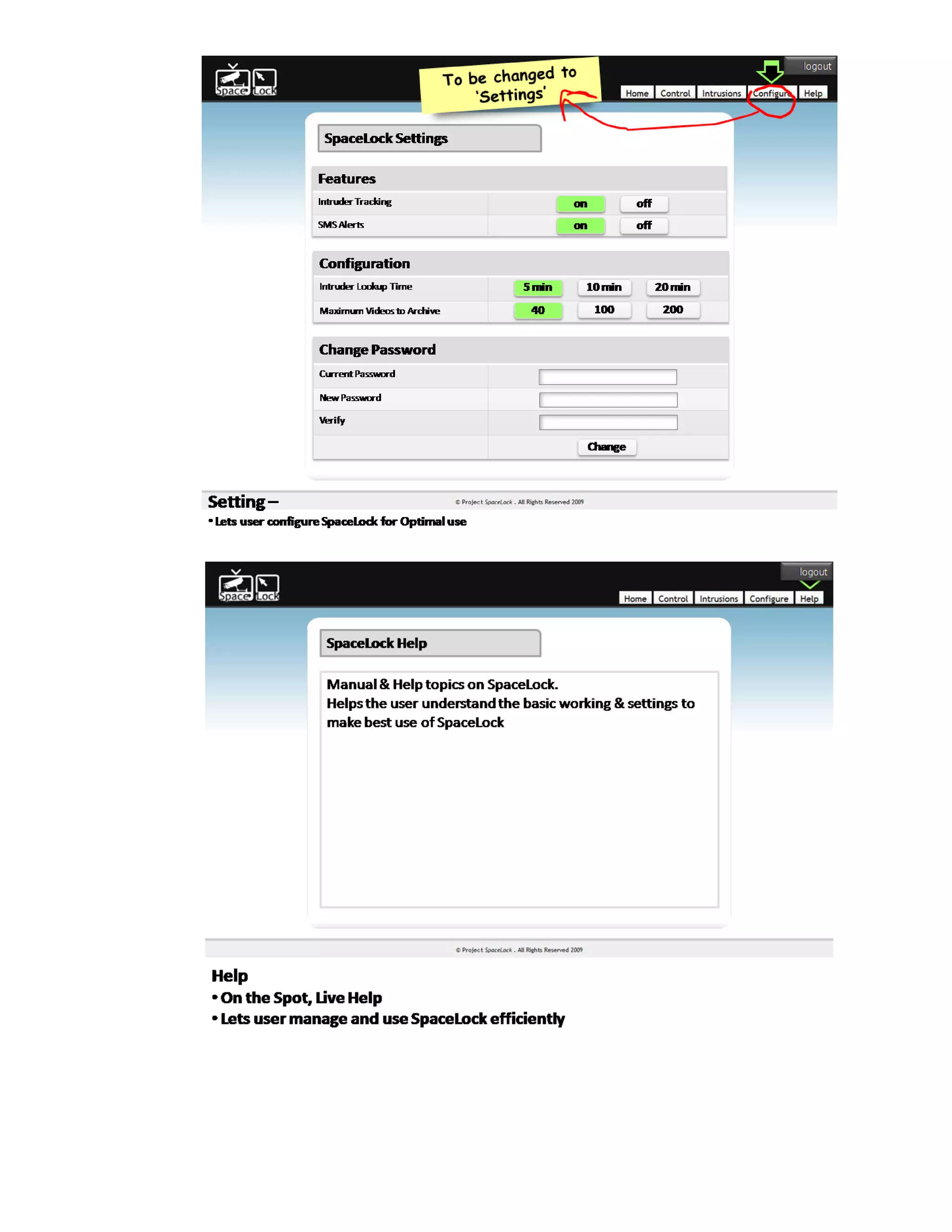 Project SpaceLock - Architecture & Design