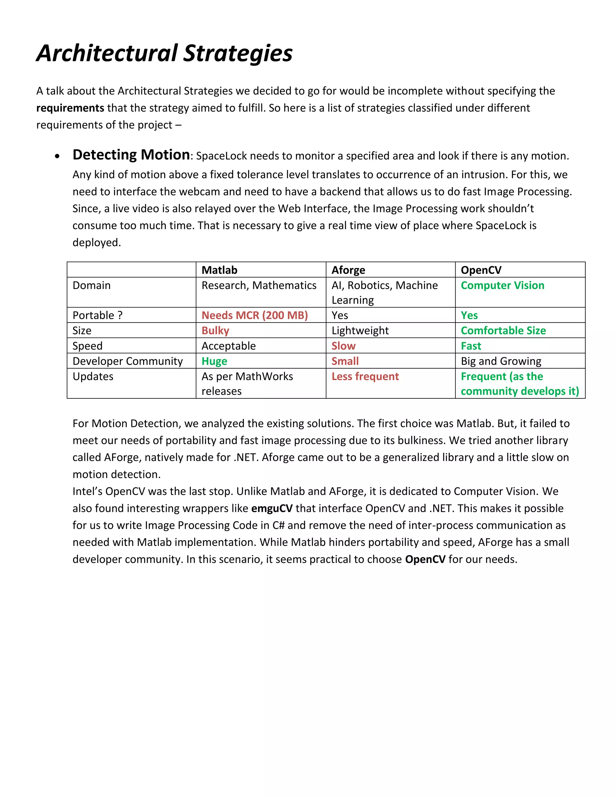 Project SpaceLock - Architecture & Design