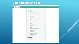 Job Application Page

 