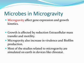 Space microbiology | PPTX