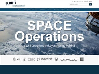 SPACE
Space Operations and Cybersecurity Training
Operations
 