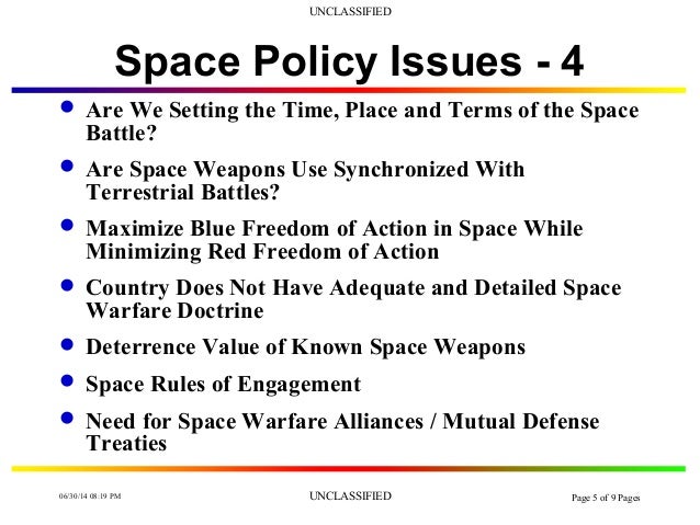 space warfare strategy principles and policy space warfare strategy principles and policy