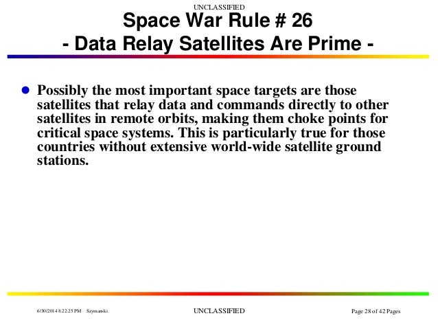 rules on space warfare