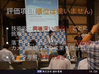 /29UE 株式会社 植松電機
( )
( )
,
,
14
 