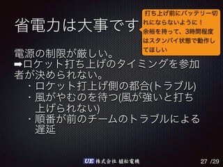 /29UE 株式会社 植松電機
➡
( )
(
)
27
 