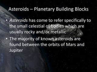 Space Rocks List Space Rocks | PPTX