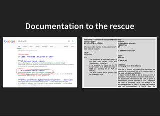 Documentation to the rescueDocumentation to the rescue
 