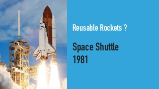 Reusable Rockets ?
Space Shuttle


1981
 