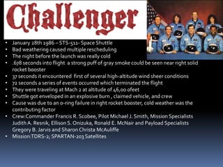 Last of the Space Shuttle launches will be this year 2011Reusable Spacecraft