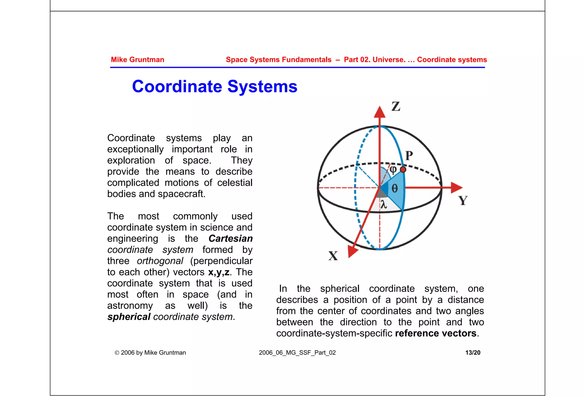 Space Systems Fundamentals