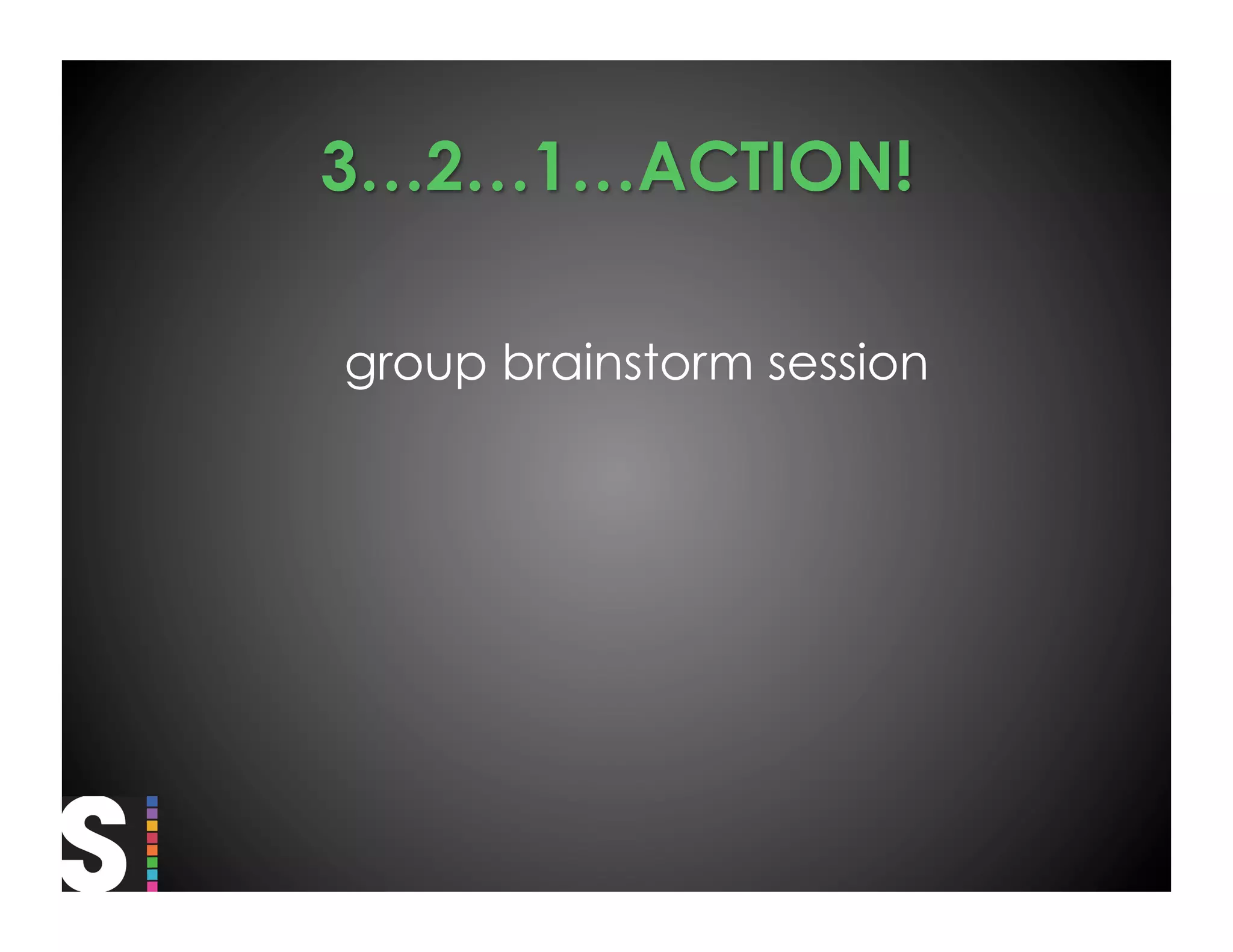 group brainstorm session
 