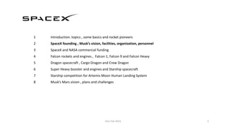SpaceX pdf presentation program for my class | PDF