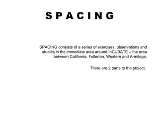 Spacing - Proposal | PPT | Geography | Science