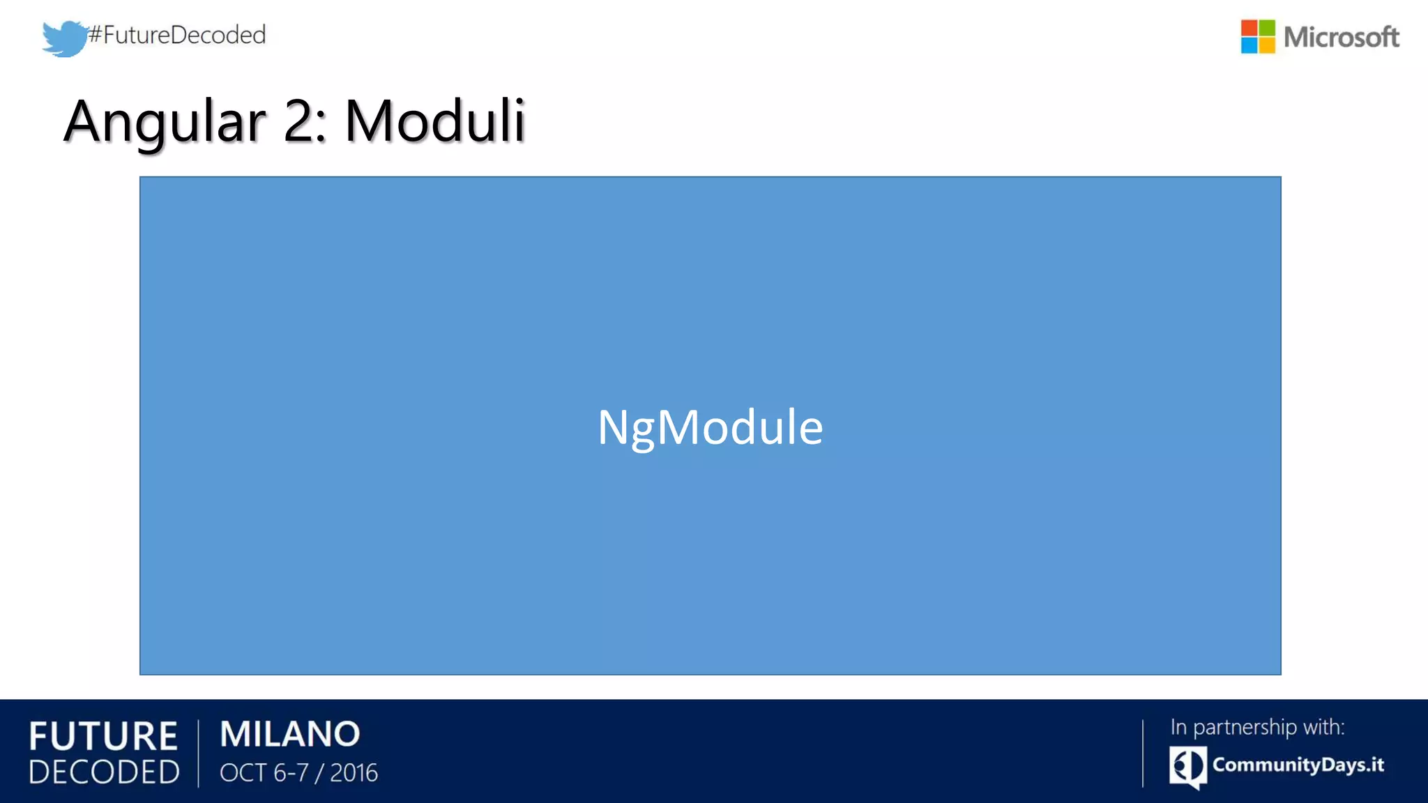 Angular 2: Moduli NgModule