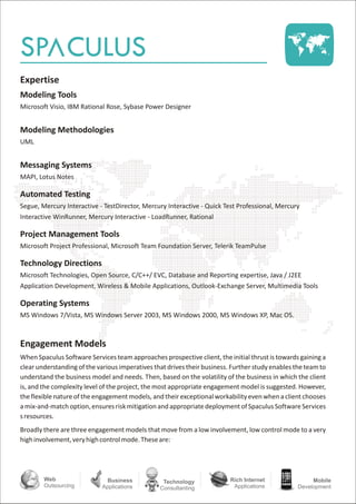 Spaculus Software Services profile | PDF
