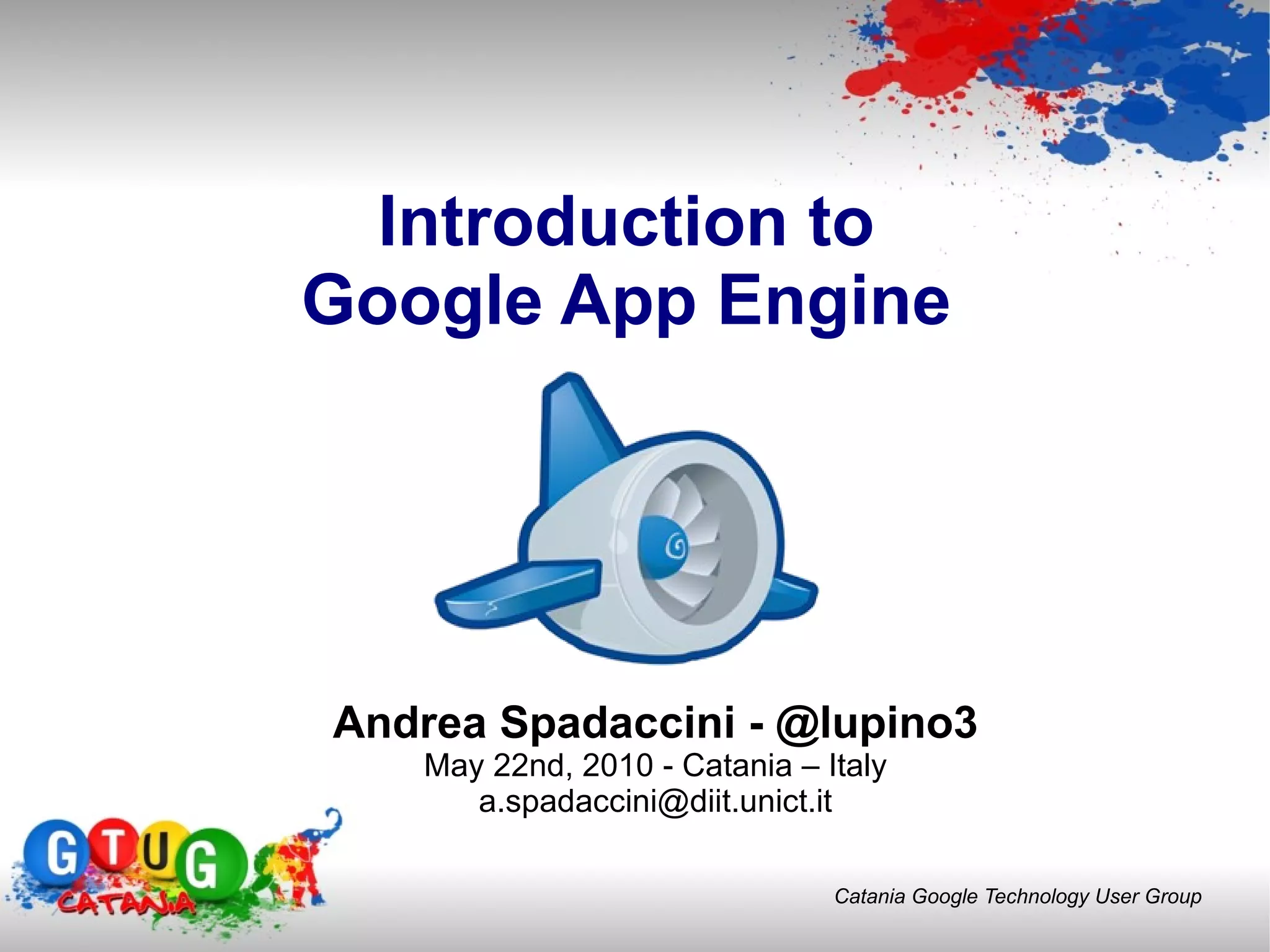 Introduction to Google App Engine | PPT