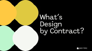 Design by Contract - Building Robust Software with Contract-First ...