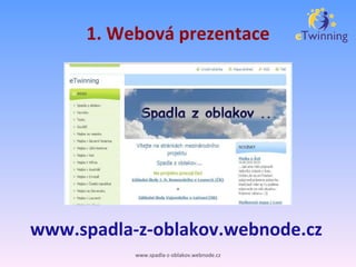 1. Webová prezentace www.spadla-z-oblakov.webnode.cz www.spadla-z-oblakov.webnode.cz 