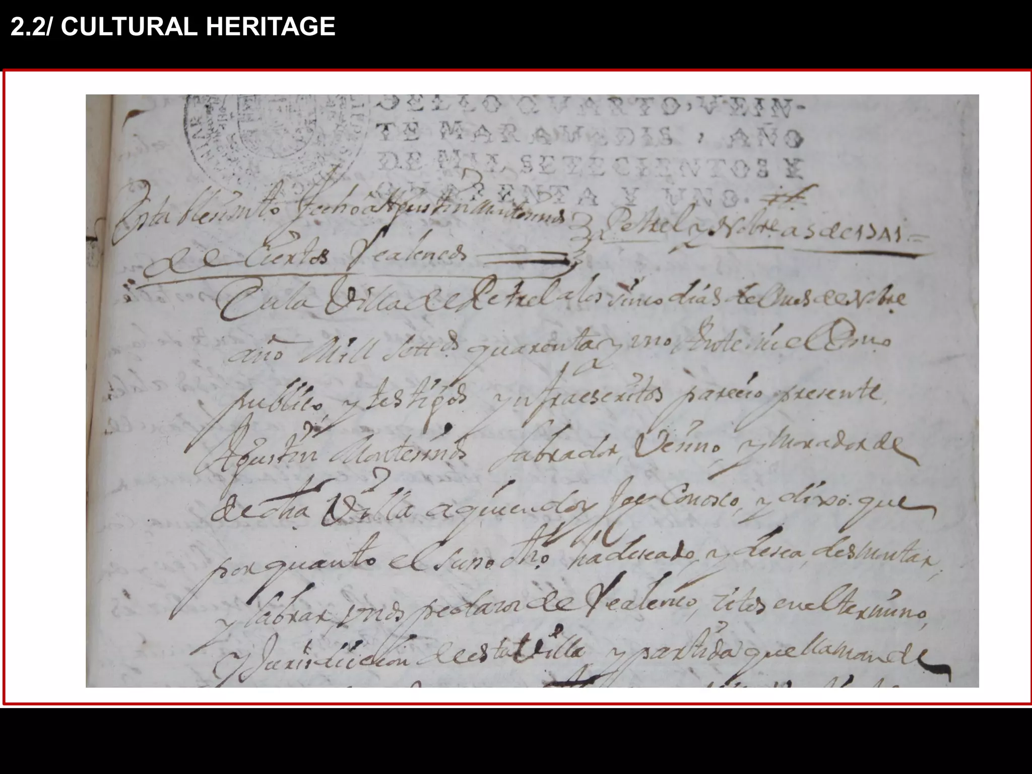 2.2/ CULTURAL HERITAGE
 