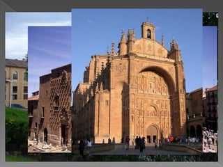 Our    city is Salamanca, and
 it is in the west of Spain,
 near the border with
 Portugal. It has a lot of
 monuments from different
 centuries that show the
 different kinds of people
 who contributed to build
 Salamanca as it is today.
 