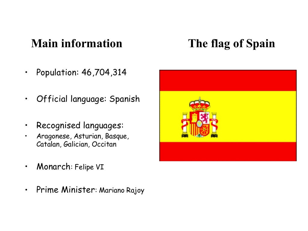 english presentation about spain