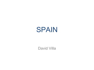 SPAIN 
David Villa 
 