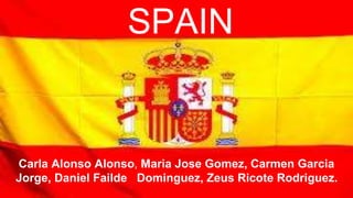 SPAIN
Carla Alonso Alonso, Maria Jose Gomez, Carmen Garcia
Jorge, Daniel Failde Dominguez, Zeus Ricote Rodriguez.
 